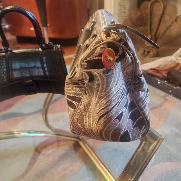 VINTAGE FRENCH LUGGAGE CO TAPESTRY Speedy 13” Tote Bag - Picture 2 of 6